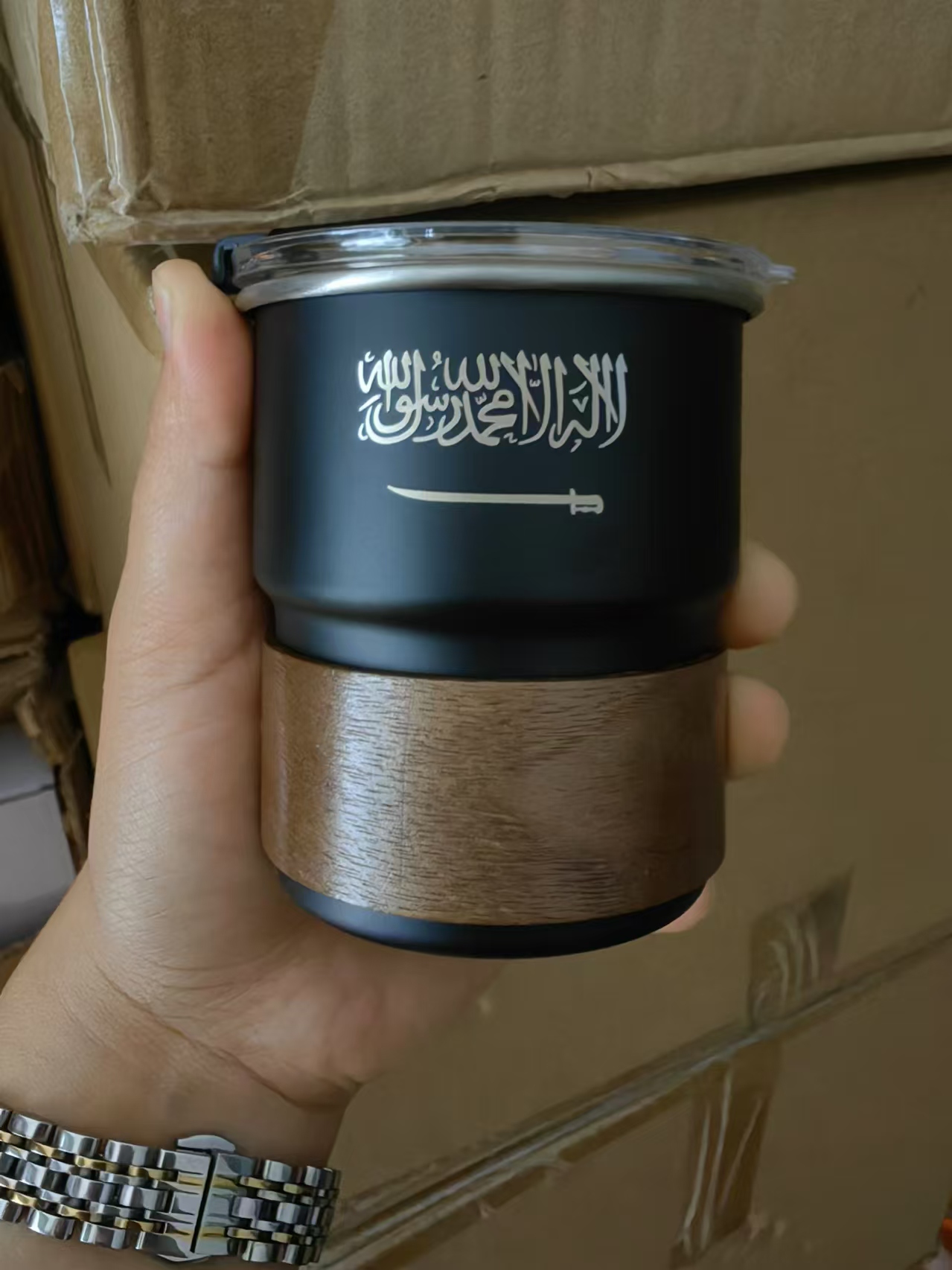 Outdoor Coffee Equipment - Bendera Arab Saudi Logo baja nirkarat