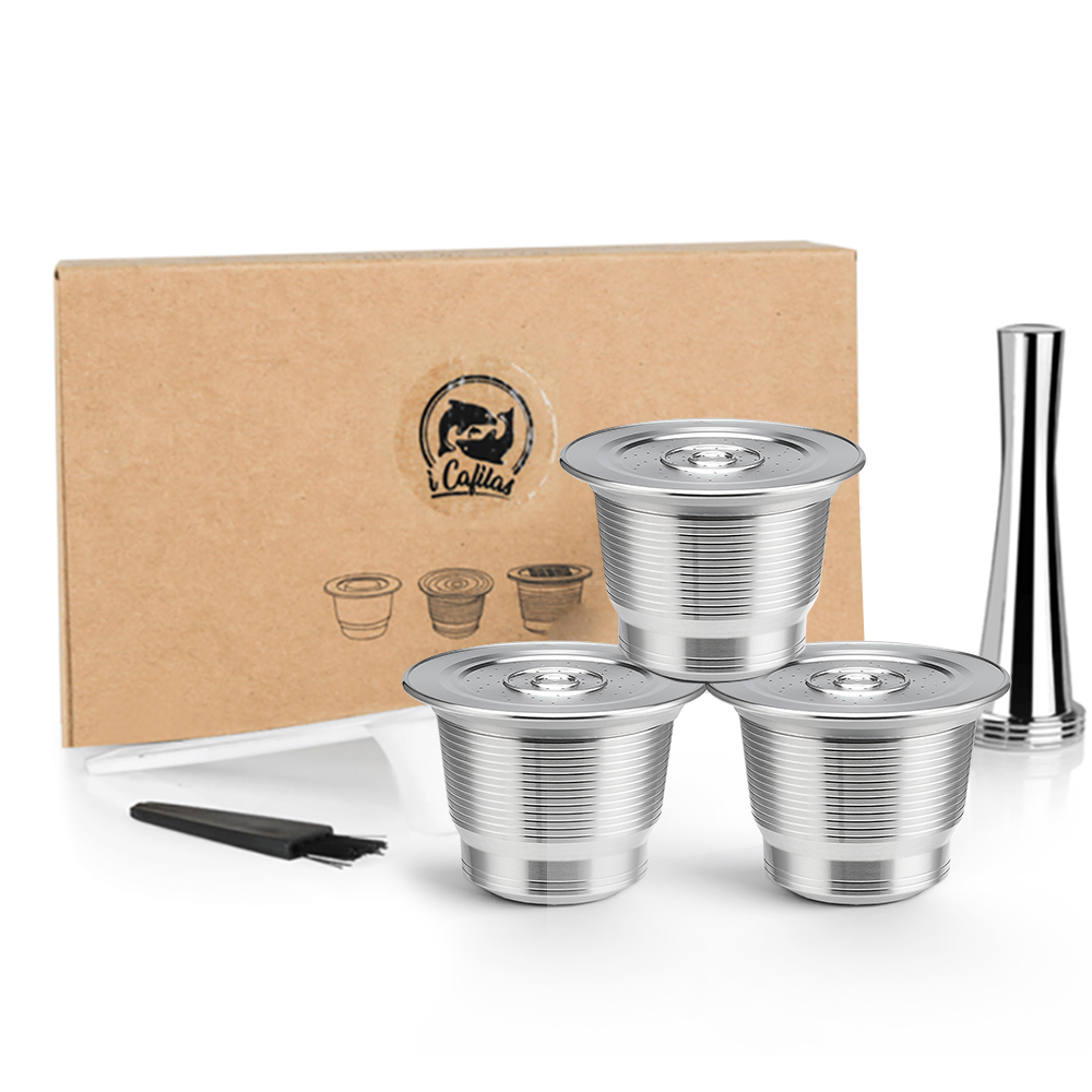 Coffee Equipment Wdt - Cangkir Espresso Filter Isi Ulang Baja