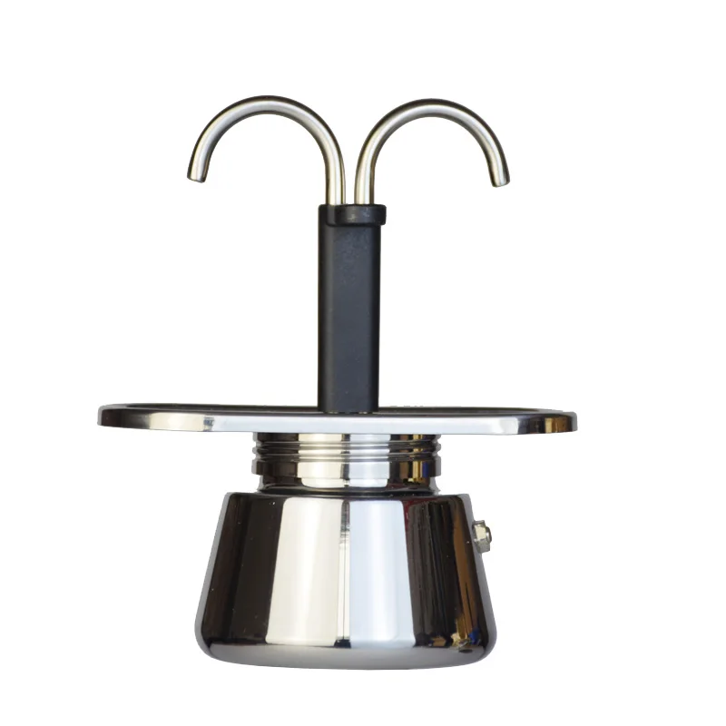 Coffee Equipment Wdt - Mini Moka Pot tabung ganda 200ML,