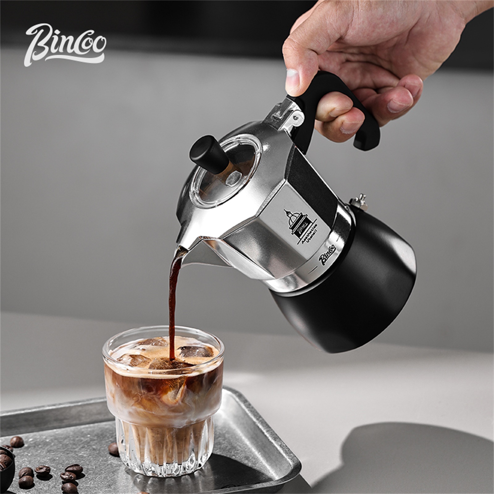 Coffee Equipment Wdt - BINCOO Teko Moka Katup Ganda, Pembuat
