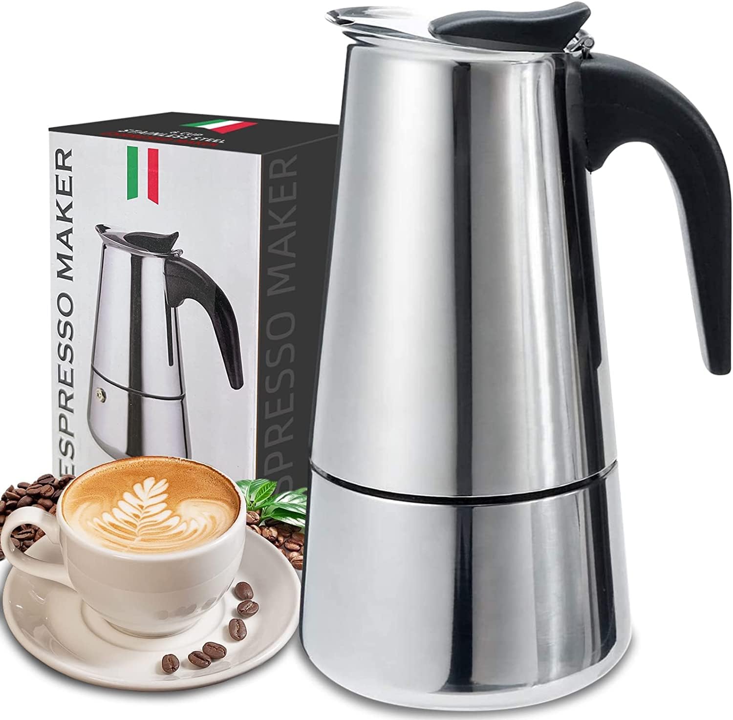 Coffee Equipment Wdt - Cangkir kopi Moka, cangkir 4/6/9 cangkir