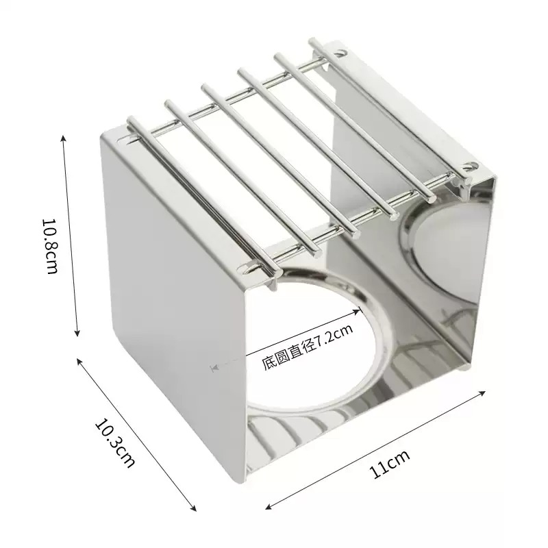 Outdoor Coffee Equipment - Penyangga Kompor Kopi Persegi dari Baja