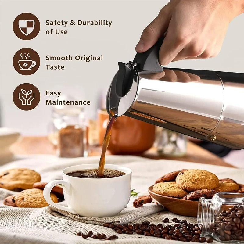 6 Cangkir Mocha Pot Pembuat Ko - Coffee Equipment Wdt ulasan dan harga