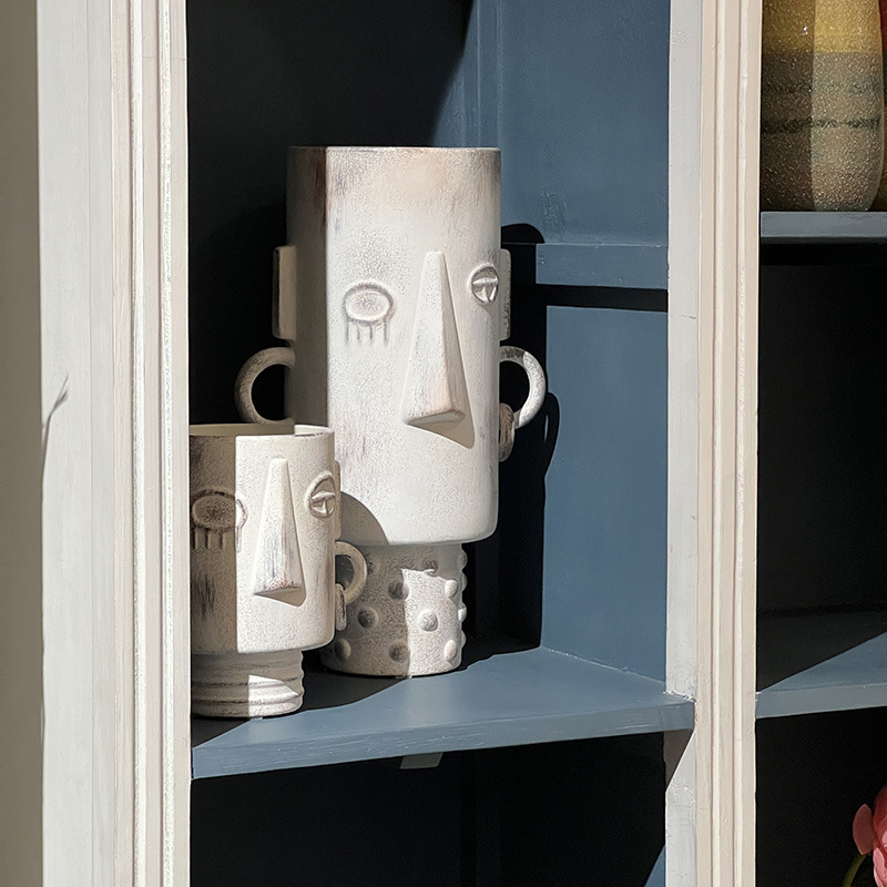 Vas Keramik Wabi Sand Wind Fac - Coffee Equipment Home ulasan dan harga