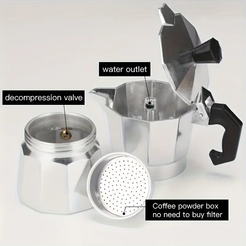 Moka Pot Aluminium Klasik 50-3 - Outdoor Coffee Equipment ulasan dan harga