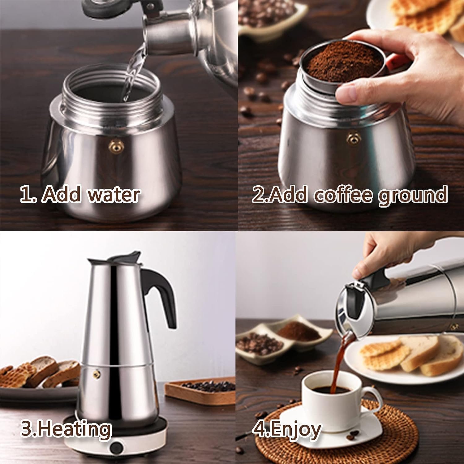 Cangkir kopi Moka, cangkir 4/6 - Coffee Equipment Wdt ulasan dan harga