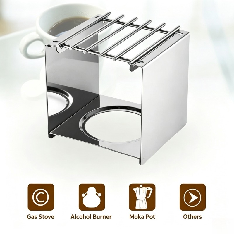 Penyangga Kompor Kopi Persegi  - Outdoor Coffee Equipment ulasan dan harga